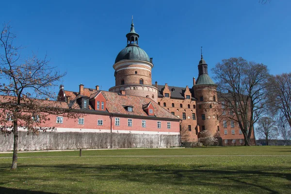 Mariefred Svezia Aprile 2019 Vista Esterna Del Castello Gripsholm Aprile — Foto Stock
