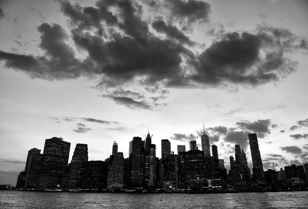 Нью Йорк Міський Пейзаж Нью Йорк Фінансовий Район Нижньому Манхеттені — стокове фото
