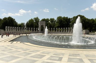 Washington, Dc - 01 Haziran 2018: İkinci Dünya Savaşı Anıtı Washington.