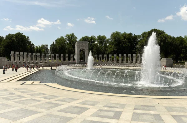 Washington, Dc - 01 Haziran 2018: İkinci Dünya Savaşı Anıtı Washington.