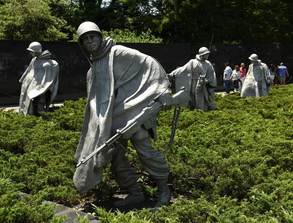 Washington June 2018 Korean War Memorial National Mall — Stock Photo, Image