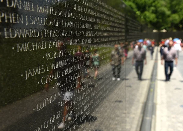 Washington, Dc - 01 Haziran 2018: Vietnam savaş anıtı Washington.
