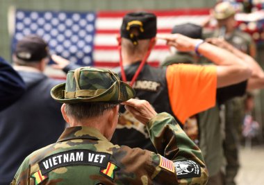 New York, Amerika Birleşik Devletleri - 28 Mayıs 2018: Vietnam Gazileri Plaza, olarak da bilinen hithe New York New York Vietnam Gazileri Anıtı.