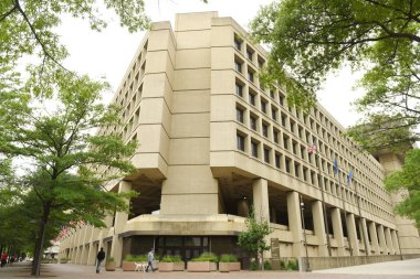 Washington, DC - June 02, 2018: FBI,  Federal Bureau of Investigation Headquarters in Washington. clipart