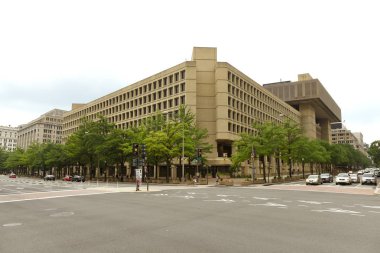 Washington, DC - June 02, 2018: FBI,  Federal Bureau of Investigation Headquarters in Washington. clipart