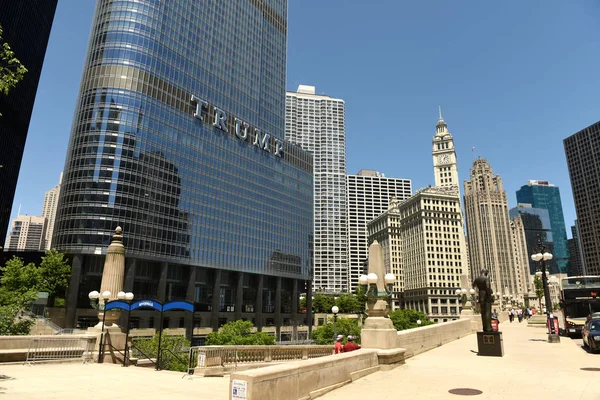 Chicago, Amerika Birleşik Devletleri - 04 Haziran 2018: Trump International Hotel ve Tower Chicago.