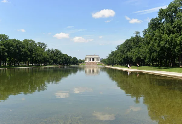 Washington Junho 2018 Lincoln Memorial Piscina Washington — Fotografia de Stock