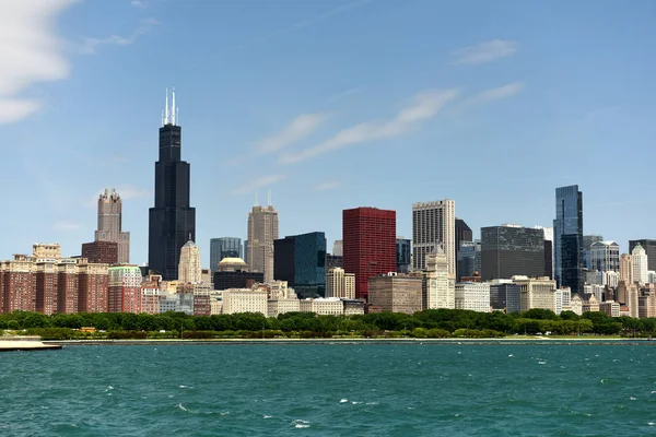 シカゴのダウンタウンの街並み シカゴの超高層ビル — ストック写真