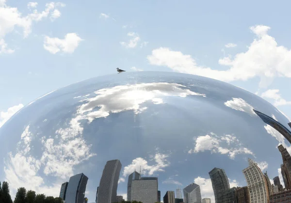 Chicago Usa Června 2018 Odraz Cloud Gate Také Známý Jako — Stock fotografie