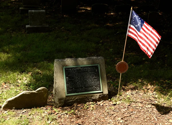 Francis Hopkinson grave in Christ Church Burial Ground Philadelphia, PA, USA — Stock Photo, Image