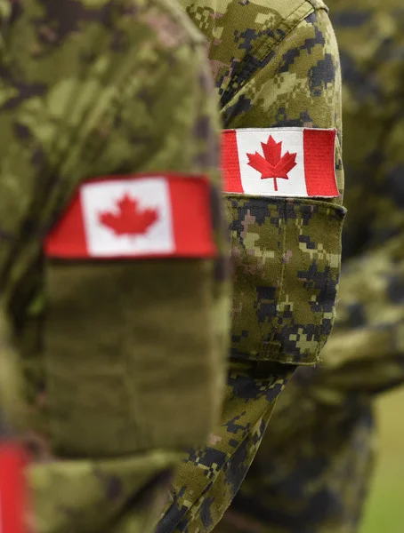Канада Патч Прапори Arm Солдатів Канадські Війська — стокове фото