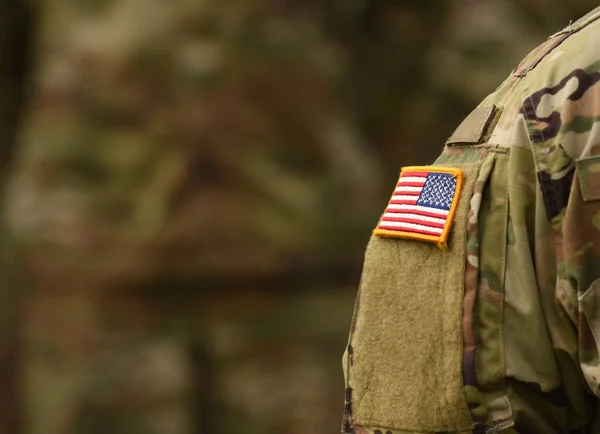 美国陆军制服贴旗 美国陆军 — 图库照片