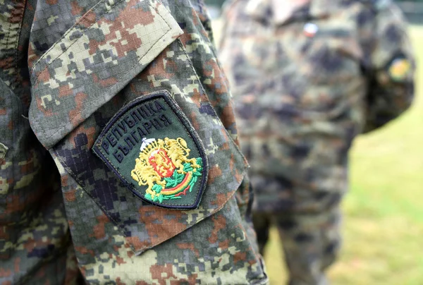 Bulgaristan Ordu Üniforma Bulgar Askerleri — Stok fotoğraf