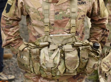  Bize askerler ekipman. Bize ordu. Bize askeri üniforma. ABD askerleri.