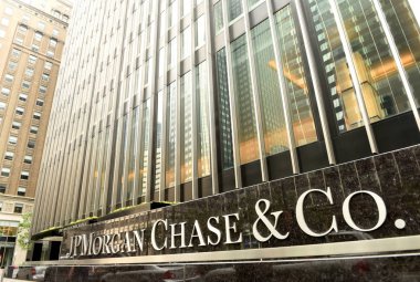 New York, ABD - 26 Mayıs 2018: New York, NY Park Ave Jpmorgan Chase ve Co ofiste.