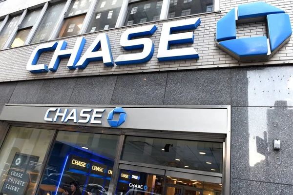 Nueva York Mayo 2018 Chase Bank Nueva York — Foto de Stock