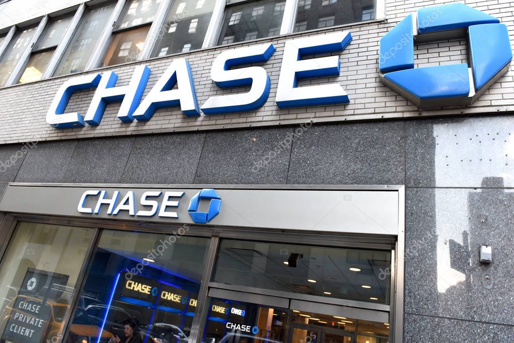 New York, USA - May 26, 2018: Chase Bank in New York, NY.
