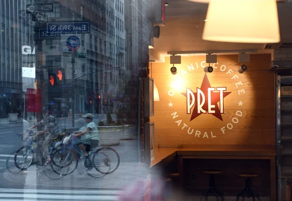 Nueva York Estados Unidos Mayo 2018 Fast Casual Restaurante Pret — Foto de Stock