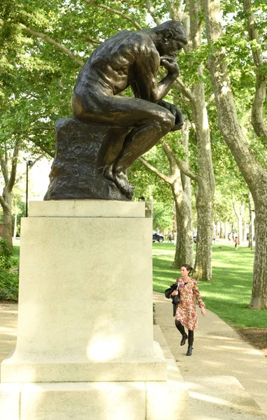 Philadelphia Usa Maj 2018 Staty Tänkaren Rodin Museum Philadelphia Usa — Stockfoto
