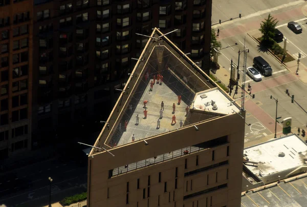 Chicago Eua Junho 2018 Top View Metropolitan Correctional Center Chicago — Fotografia de Stock