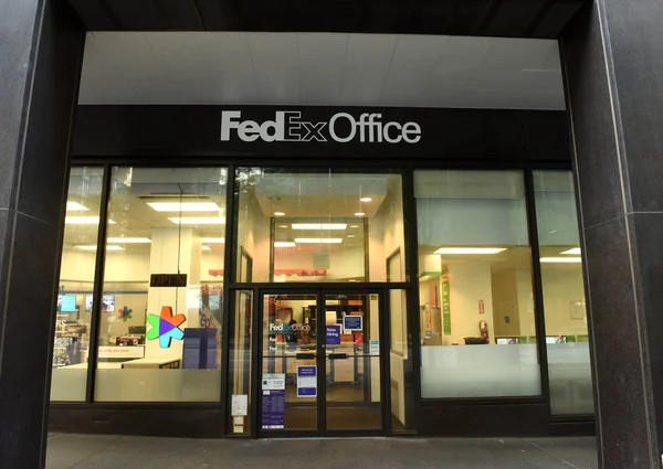 Nueva York Mayo 2018 Una Las Oficinas Fedex Nueva York — Foto de Stock
