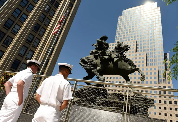 New York Amerikai Egyesült Államok 2018 Május Amerikai Haditengerészet Hajósok — Stock Fotó