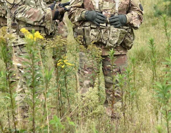 Oss Soldater Utrustning Oss Armén Oss Militär Uniform Amerikanska Trupper — Stockfoto