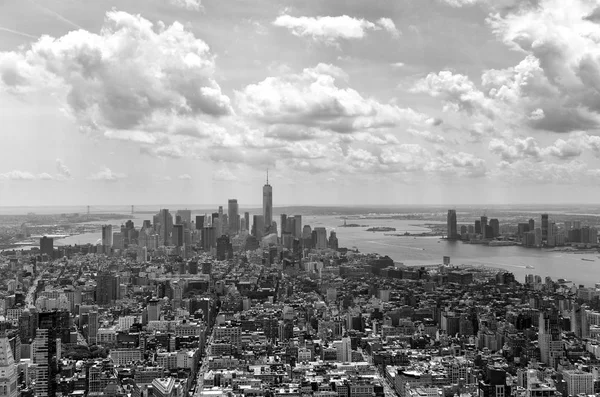 New York Skyline New York City Manhattan Panorama Vanuit Lucht — Stockfoto