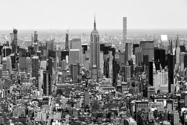 New York cityscape. Top view on New York City.