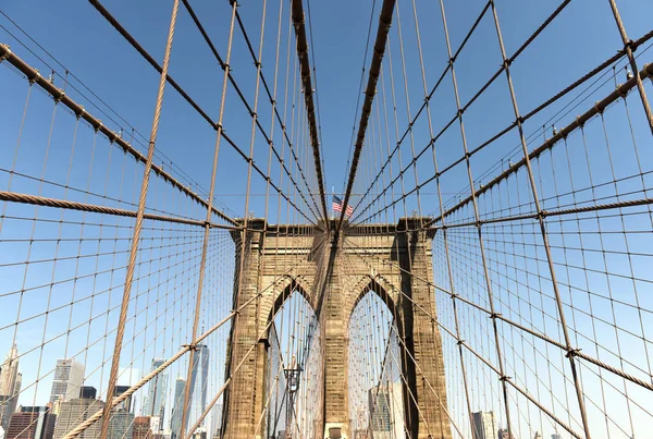 Brooklyn Brücke New York City Usa — Stockfoto