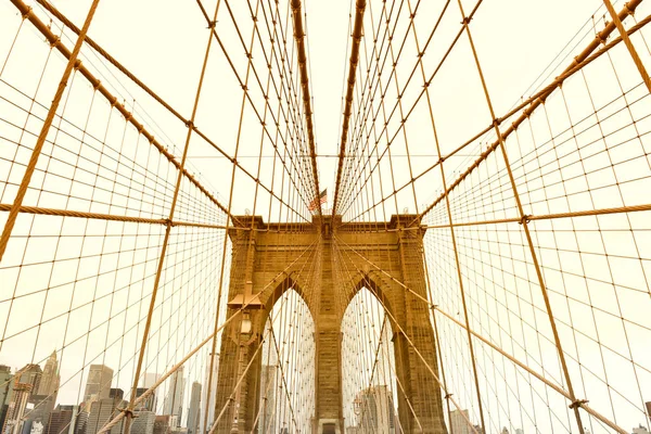 Brooklyn Brücke New York City Usa — Stockfoto