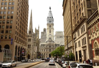 Philadelphia, Amerika Birleşik Devletleri - 29 Mayıs 2018: Philadelphia City Hall şehir Philadelphia, Pa, ABD