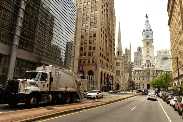 Philadelphia, Usa - 29 maj 2018: Philadelphia stadshuset i centrala Philadelphia, Pa, USA — Stockfoto