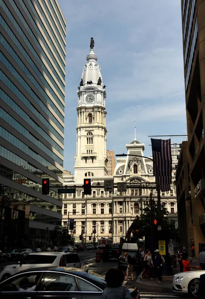 Filadélfia, EUA - 29 de maio de 2018: Philadelphia City Hall no centro de Filadélfia, PA, EUA — Fotografia de Stock