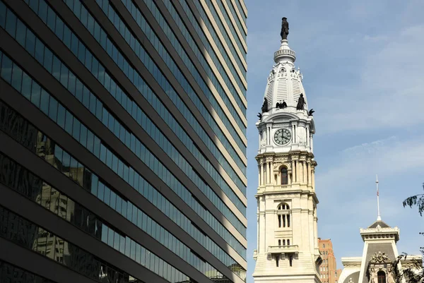 Philadelphia City Hall no centro de Filadélfia, PA, EUA — Fotografia de Stock
