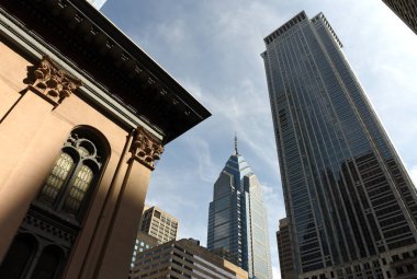 Philadelphia, Amerika Birleşik Devletleri - 29 Mayıs 2018:Philadelphia cityscape. Şehir Philadelphia, Pa, ABD