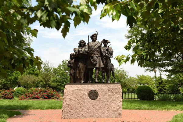 Philadelphia Usa May 2018 Monument Scottish Immigrants Philadelphia Usa — Stock Photo, Image