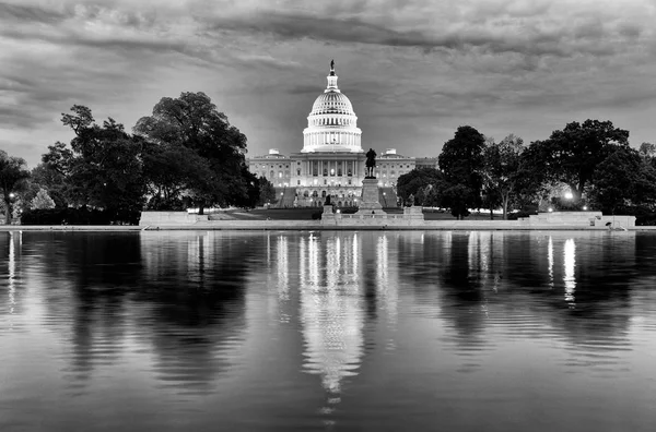 Egyesült Államok Capitolium Éjjel — Stock Fotó