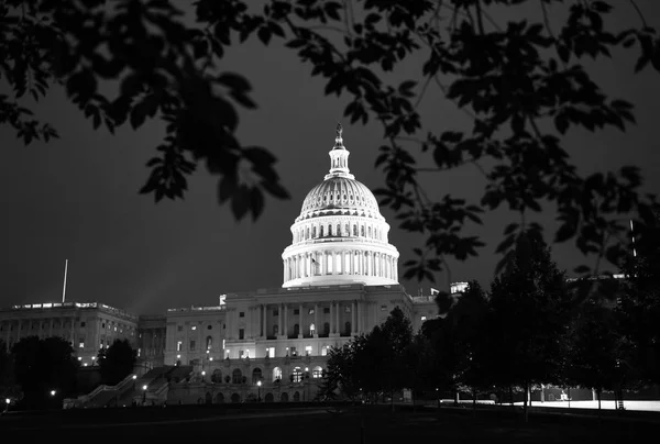 Edificio Capitolio Los Estados Unidos Por Noche Washington — Foto de Stock