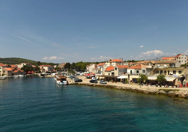 Sucuraj, Hırvatistan - Ağustos 2018: Port Sucuraj Adası Hvar, Hırvatistan
