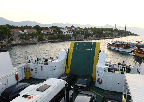 Sucuraj Російська Федерація 2018 Серпня Ferry Jadrolinija Порту Sucuraj Острові — стокове фото