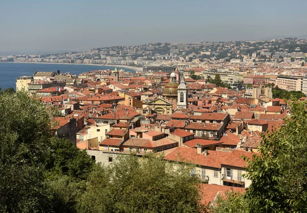 Cidade de Nice, França. Panorama do Nice . — Fotografia de Stock