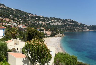 Roquebrune-Cap-Martin, Provence-Alpes-Cote d'Azur, Fransa. Fransız Rivierası Cote d'Azur.
