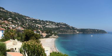 Roquebrune-Cap-Martin, Provence-Alpes-Cote d'Azur, Fransa. Fransız Rivierası Cote d'Azur.