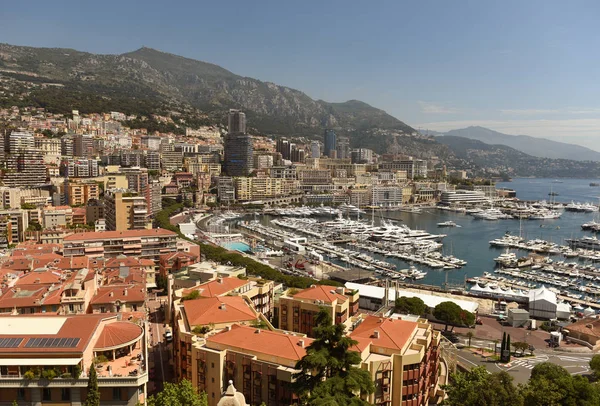 Stadsbilden Monaco. Monaco Harbor — Stockfoto