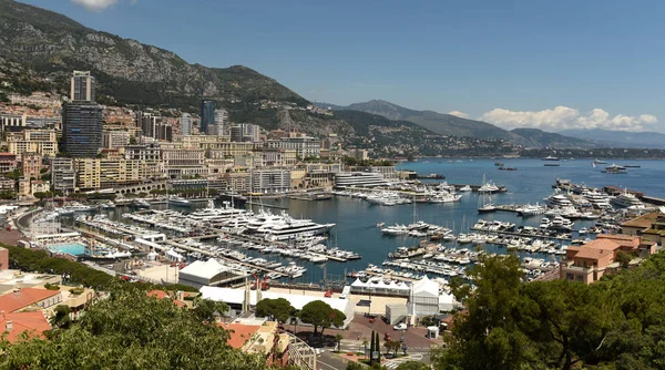 Stadsbilden Monaco. Monaco Harbor — Stockfoto
