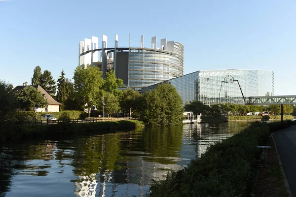 Estrasburgo, França - 4 de setembro de 2019: O Parlamento Europeu — Fotografia de Stock