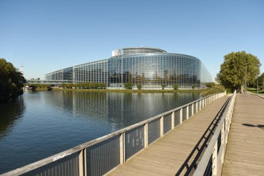 Avrupa Parlamento Binası Strasbourg, Fransa.
