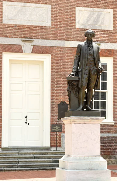 Philadelphia Usa May 2018 George Washington Statue Independence Hall Philadelphia — Stock Photo, Image