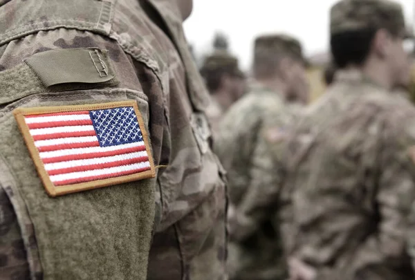 Veterandagen Amerikansk Soldat Amerikanska Armén Usa Försvarsmakt Militära Styrkor Från — Stockfoto